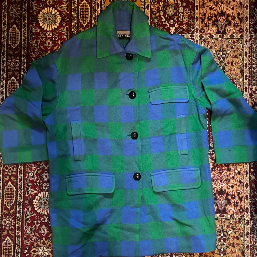 Ellen Tracy Vibrant Green and Blue Jacket 

Vintage Spring Fashion